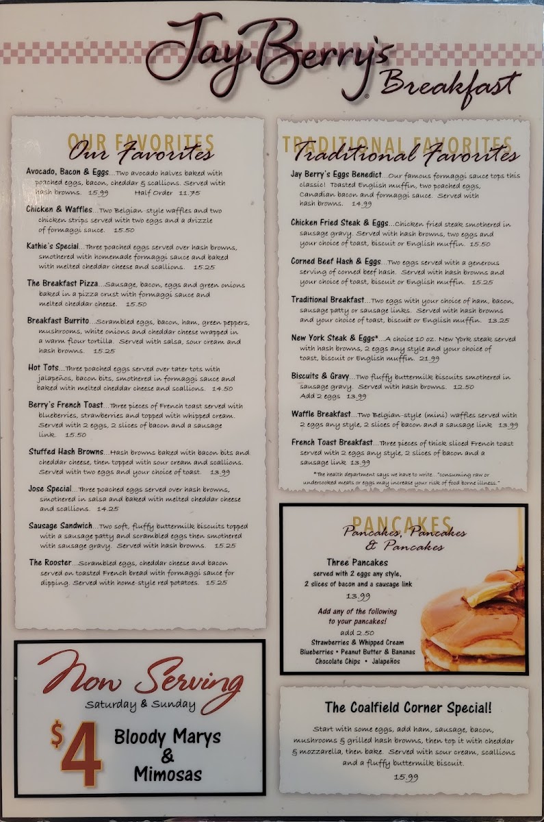 Jay Berry's Cafe Menu - Image 4